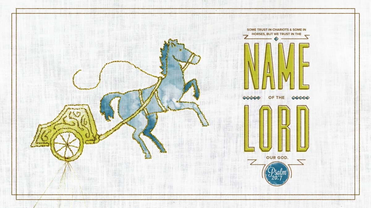 Some trust in chariots and some in horses, but we trust in the name of the LORD our God.